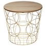 Voir la diapositive 2 : Paris Prix Lot de 3 Tables d'Appoint Design  Kumi  45cm Or