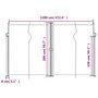 Voir la diapositive 6 : VIDAXL Auvent lateral retractable Anthracite 200x1200 cm