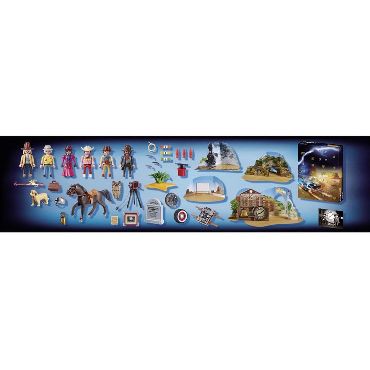 PLAYMOBIL 70576 - Retour vers le futur - Calendrier de l'avent 