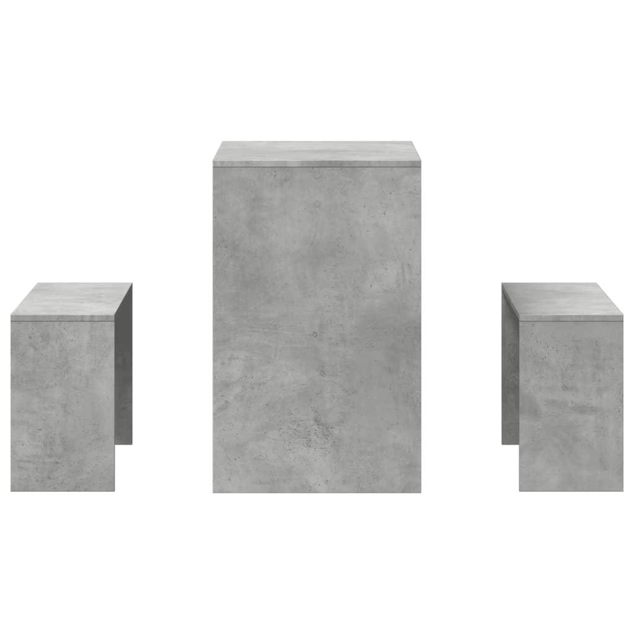 Voir la diapositive 5 : VIDAXL Ensemble table a manger et bancs 3 pcs bois d'ingenierie