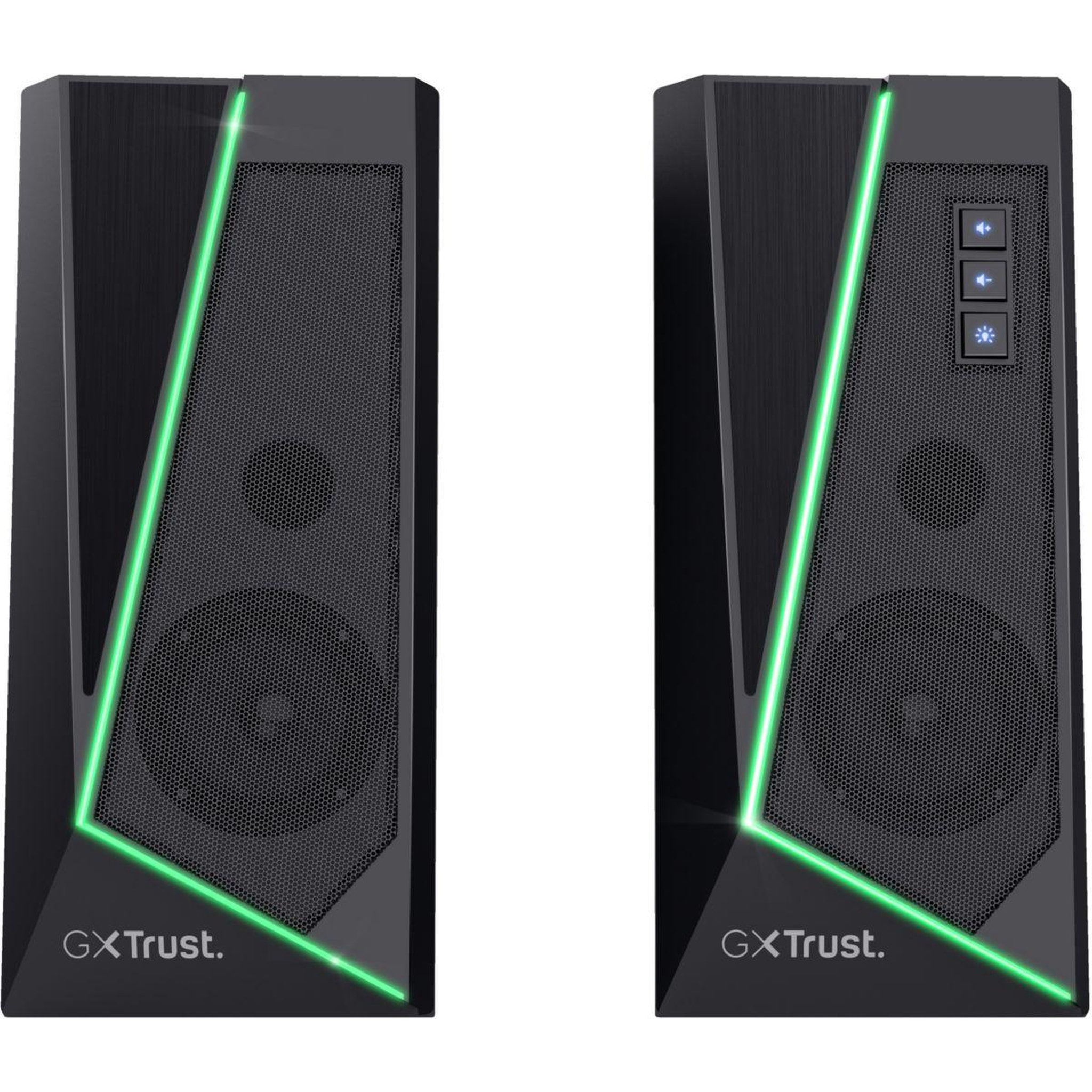 Voir la diapositive 3 : Trust Enceinte PC ZOXA 2.0 RGB LED  GXT609
