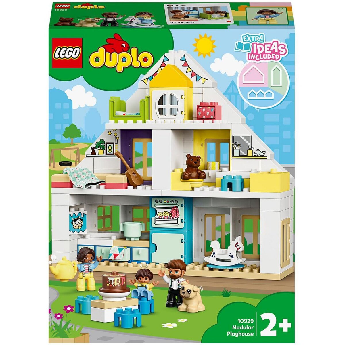 LEGO DUPLO Ma Ville 10929 La Maison Modulable 3 en 1, Maison de Poupée, Jouet Enfant 2 ans