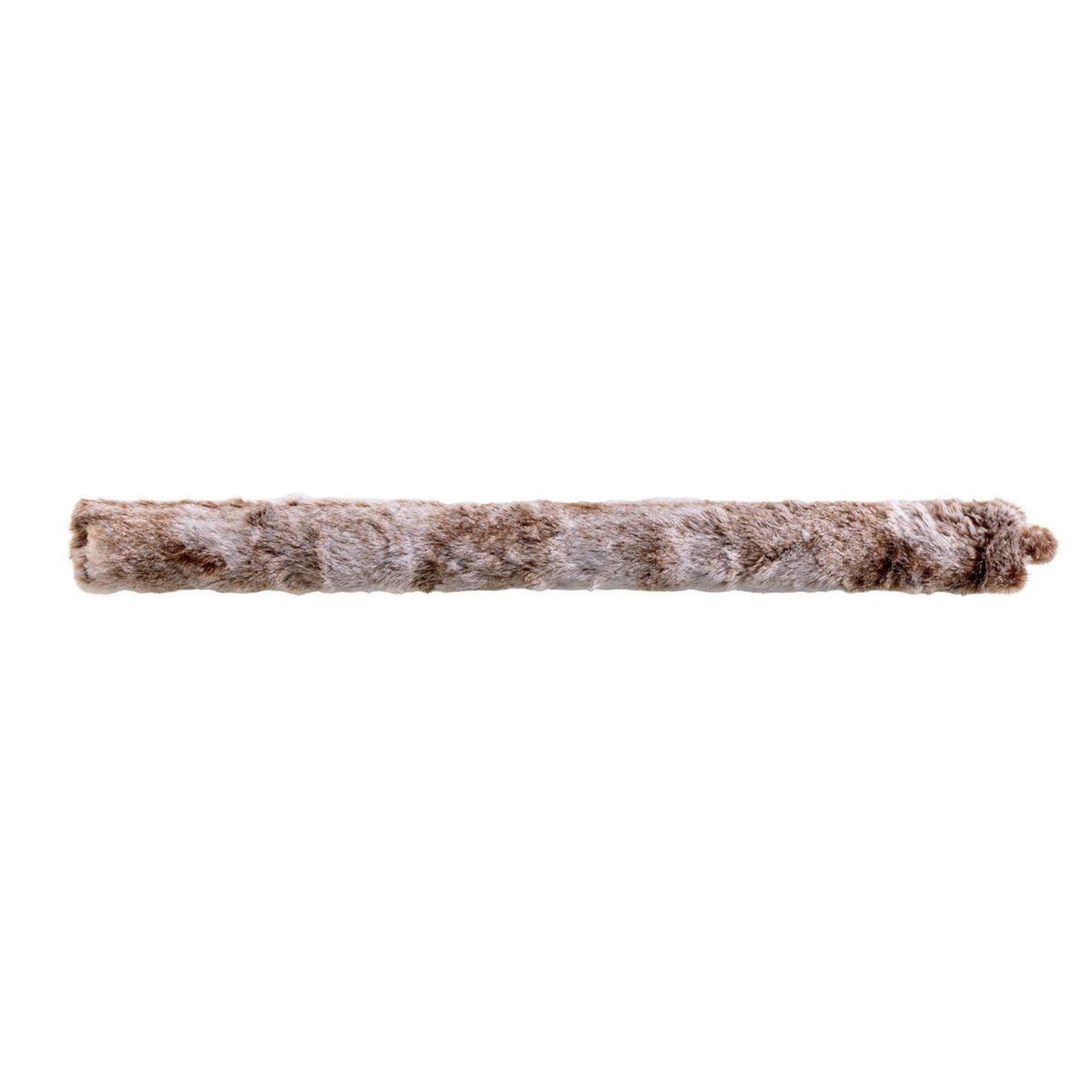 Douceur d'Intérieur Boudin bas de porte imitation fourrure  antartic  80cm chocolat