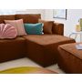 Voir la diapositive 3 : BEST MOBILIER Topaze - canapé d'angle réversible - 4 places - convertible avec coffre - en tissu velours relief