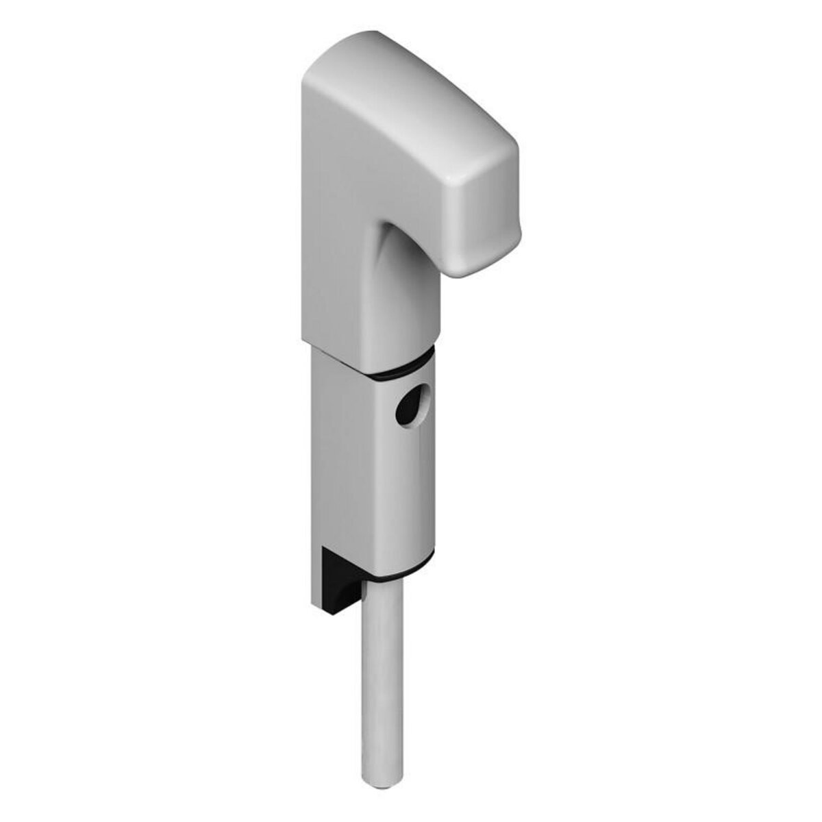 LA CROISEE DS Verrou en applique DANAOS tige inox L 167mm aluminium RAL9006 LA CROISEE DS DS6370 007