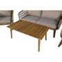 Voir la diapositive 3 : Paris Prix Salon de Jardin en Bois  Chania  164cm Beige