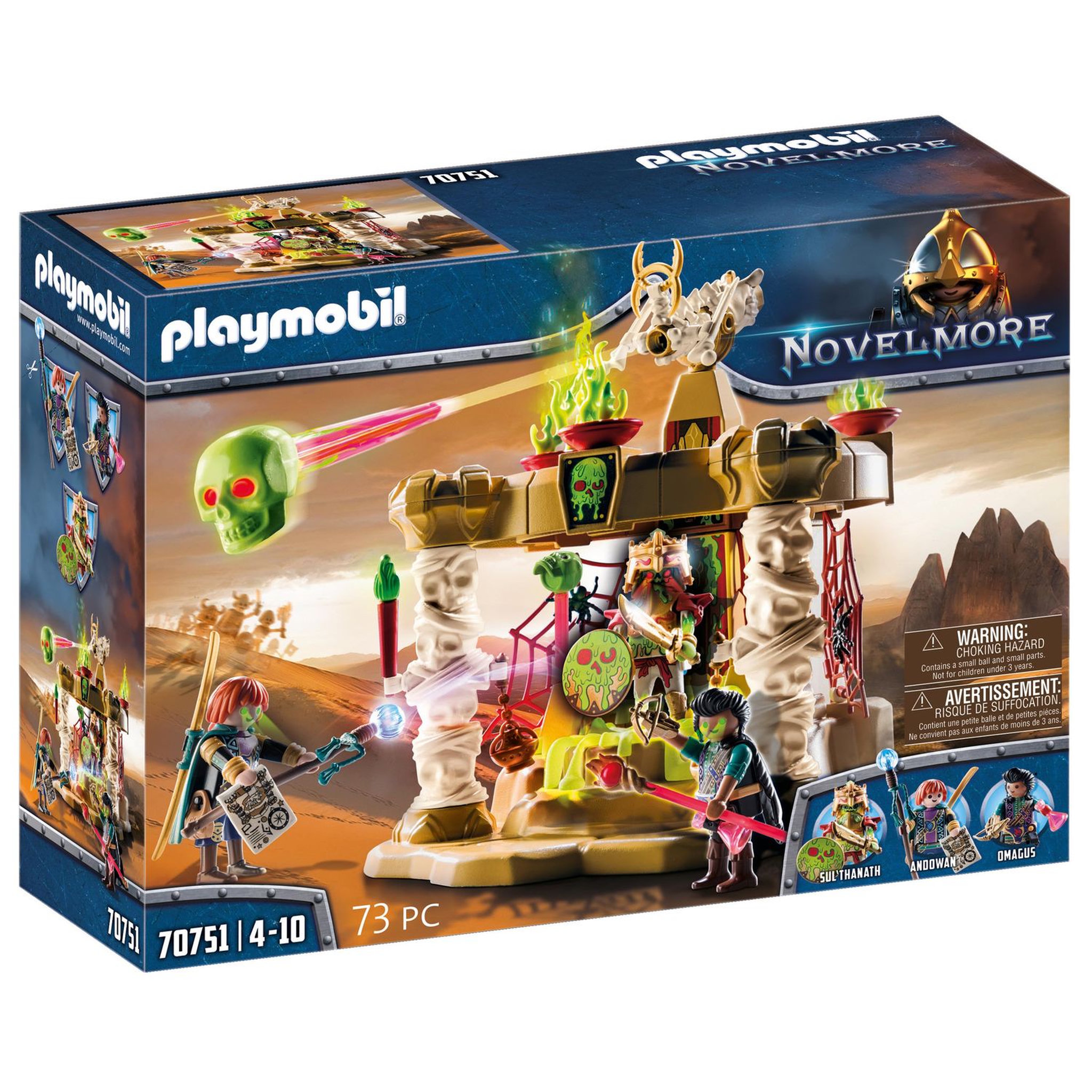 PLAYMOBIL 70751 Noverlmore - Sables de Sal'ahari - Temple des Squelettes