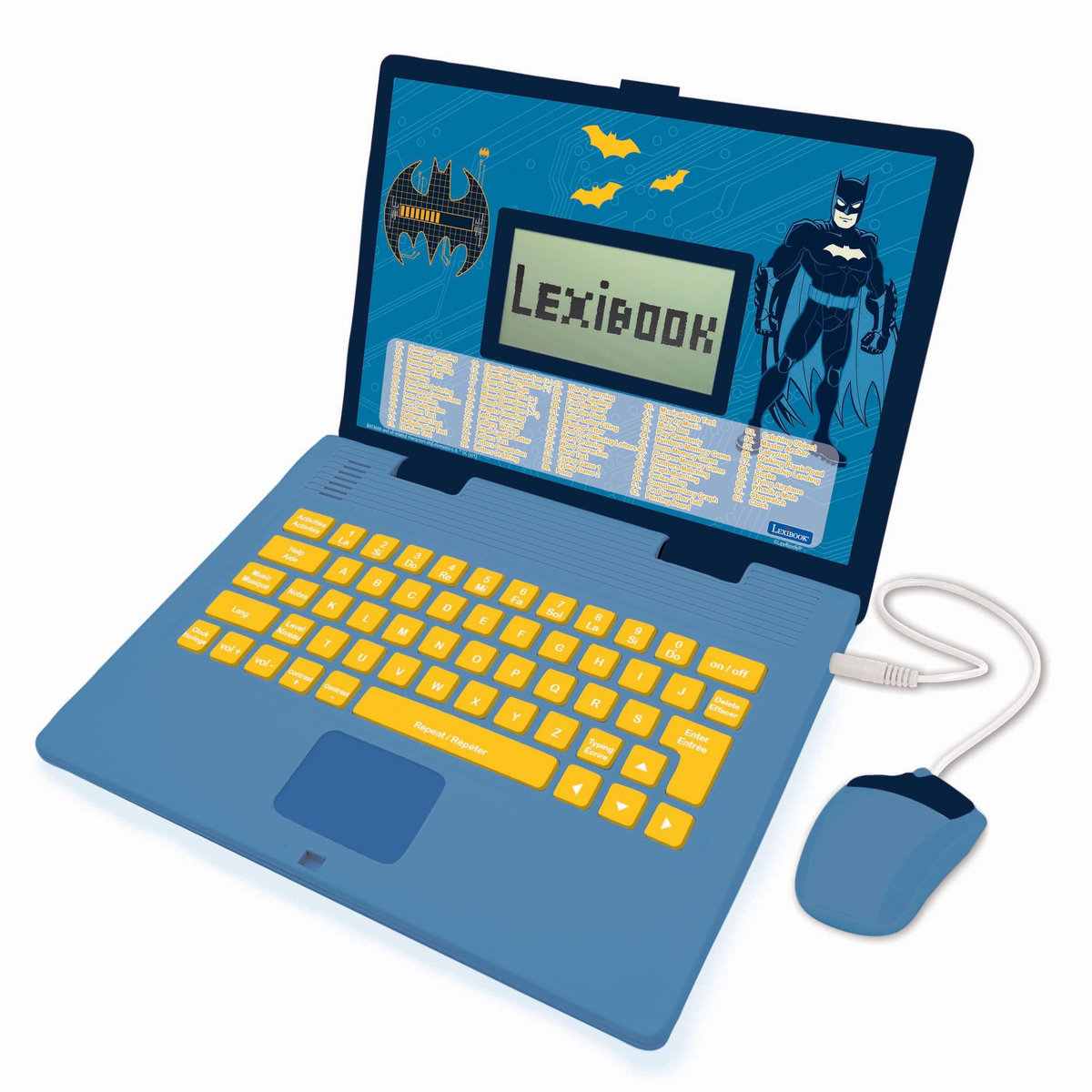 Lexibook Ordinateur portable éducatif bilingue Batman (FR/EN)