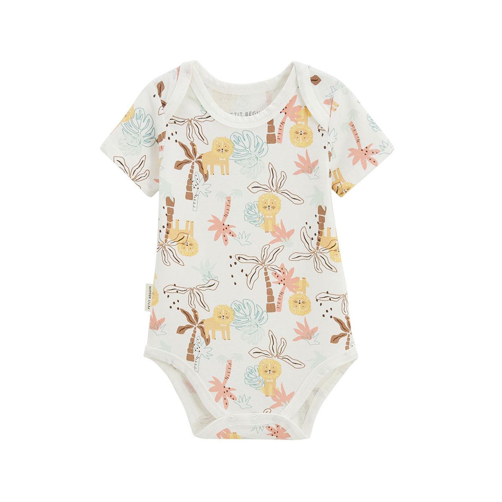 Voir la diapositive 3 : PETIT BEGUIN Lot de 2 bodies bébé manches courtes auguste