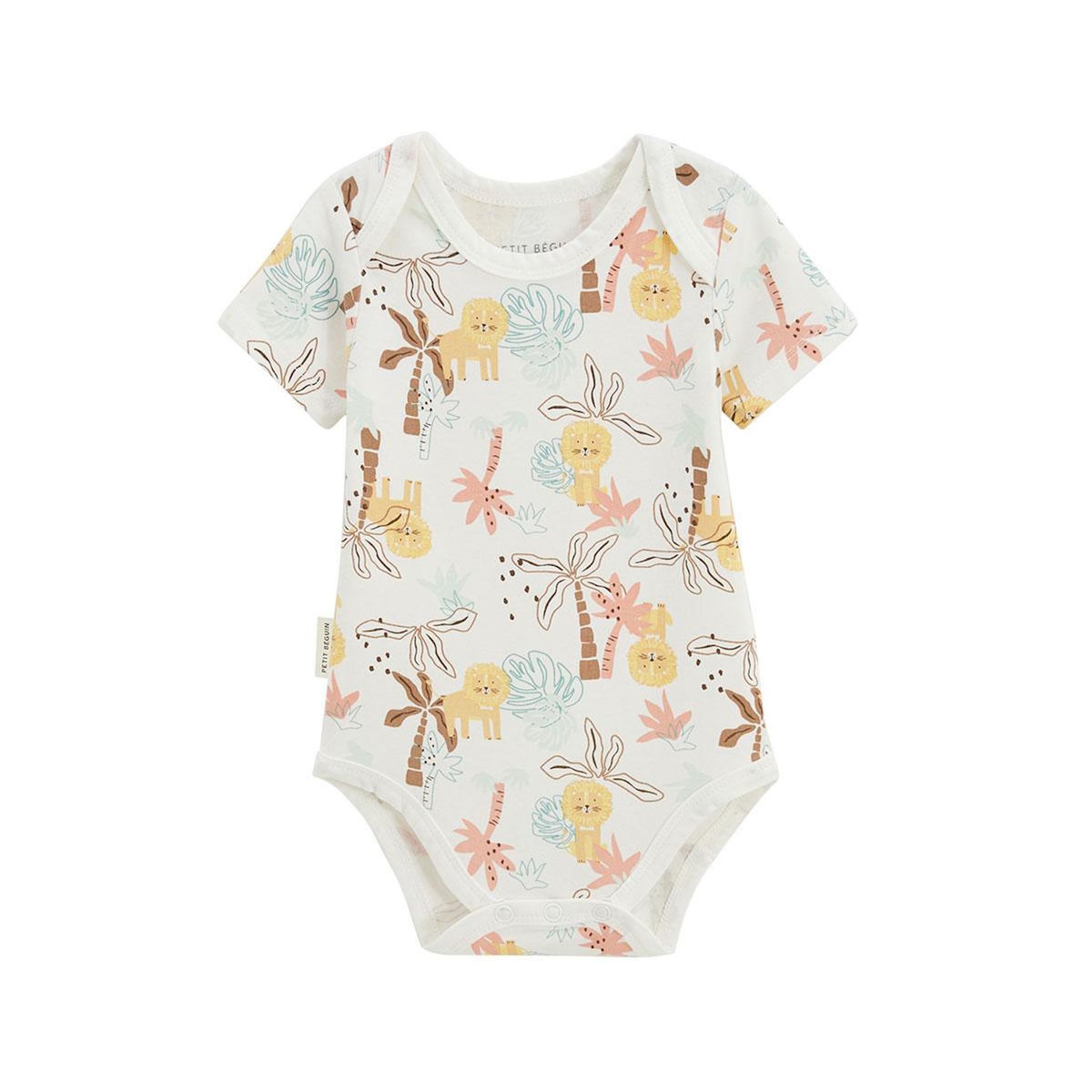 Petit Béguin Lot de 2 bodies bébé manches courtes Auguste