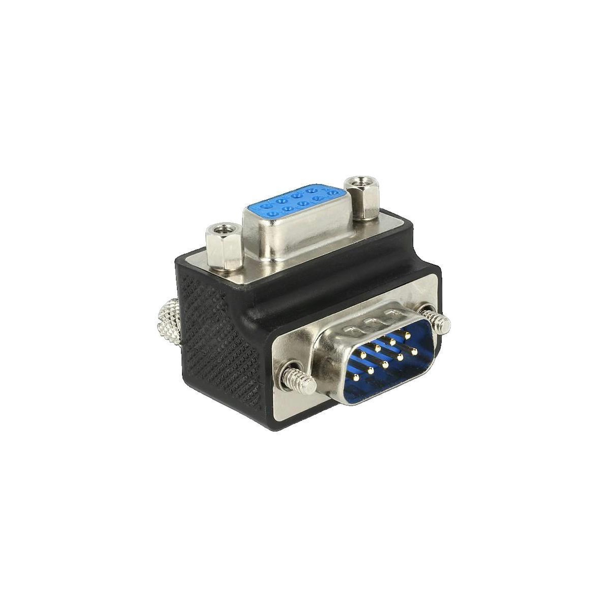 DeLock Adaptateur DeLOCK 65595 Connecteur série à 270° Noir