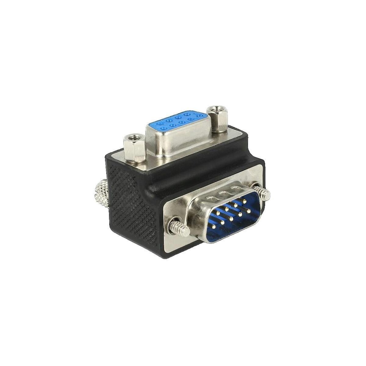 DeLock Adaptateur DeLOCK 65595 Connecteur série à 270° Noir