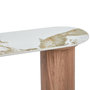 Voir la diapositive 3 : Paris Prix Console Effet Marbre  Agnes  120cm Blanc