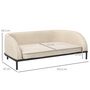 Voir la diapositive 3 : PAWHUT Canapé chien lit pour chien chat design contemporain dim. 101L x 62P x 34H cm coussin moelleux velours beige