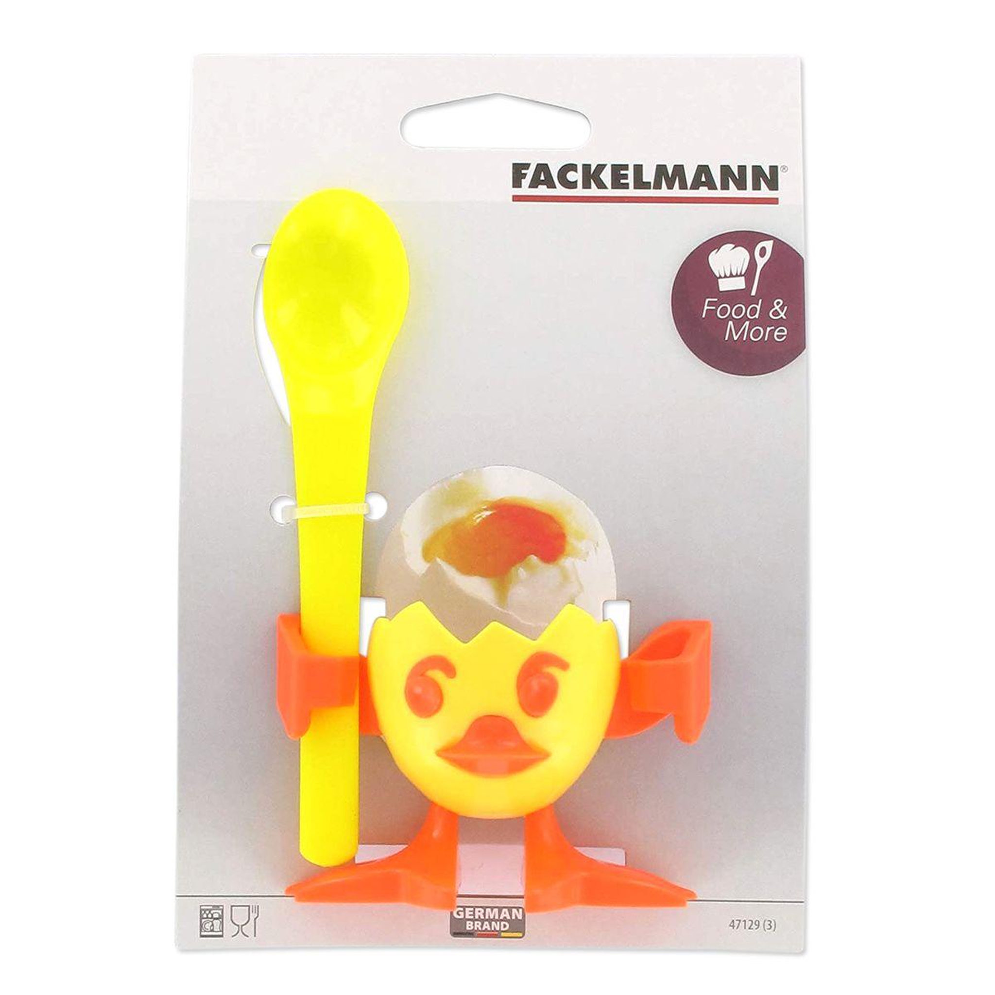 Voir la diapositive 5 : Fackelmann Coquetier avec cuillère Fackelmann Colors Edition