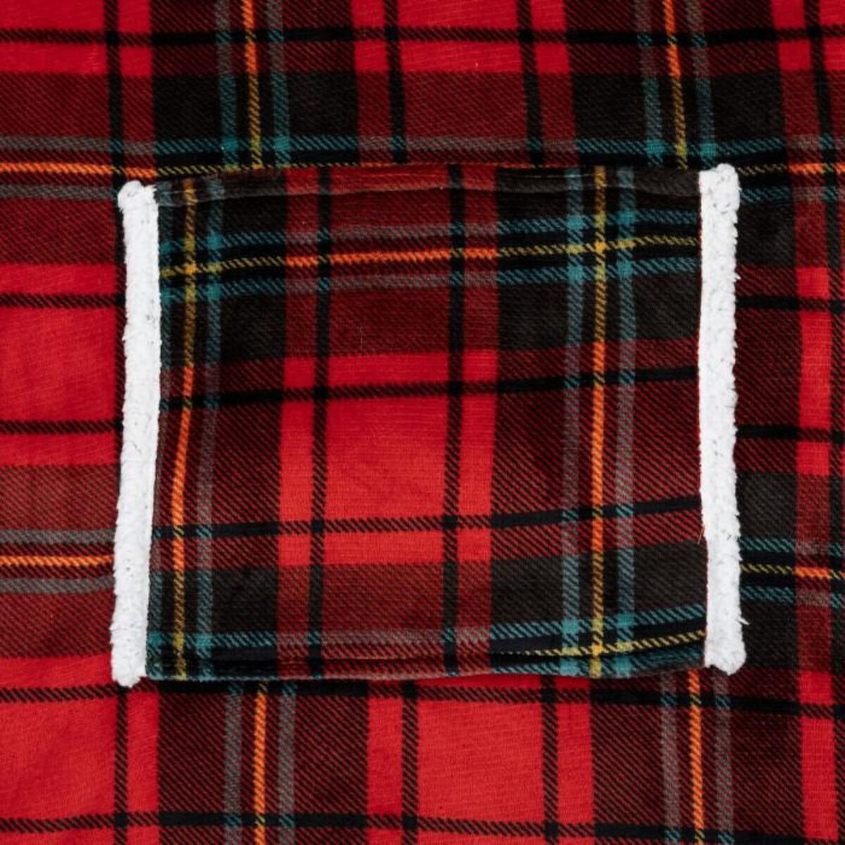 ATMOSPHERA Plaid Sweat Manche  Flan  85x118cm Tartan