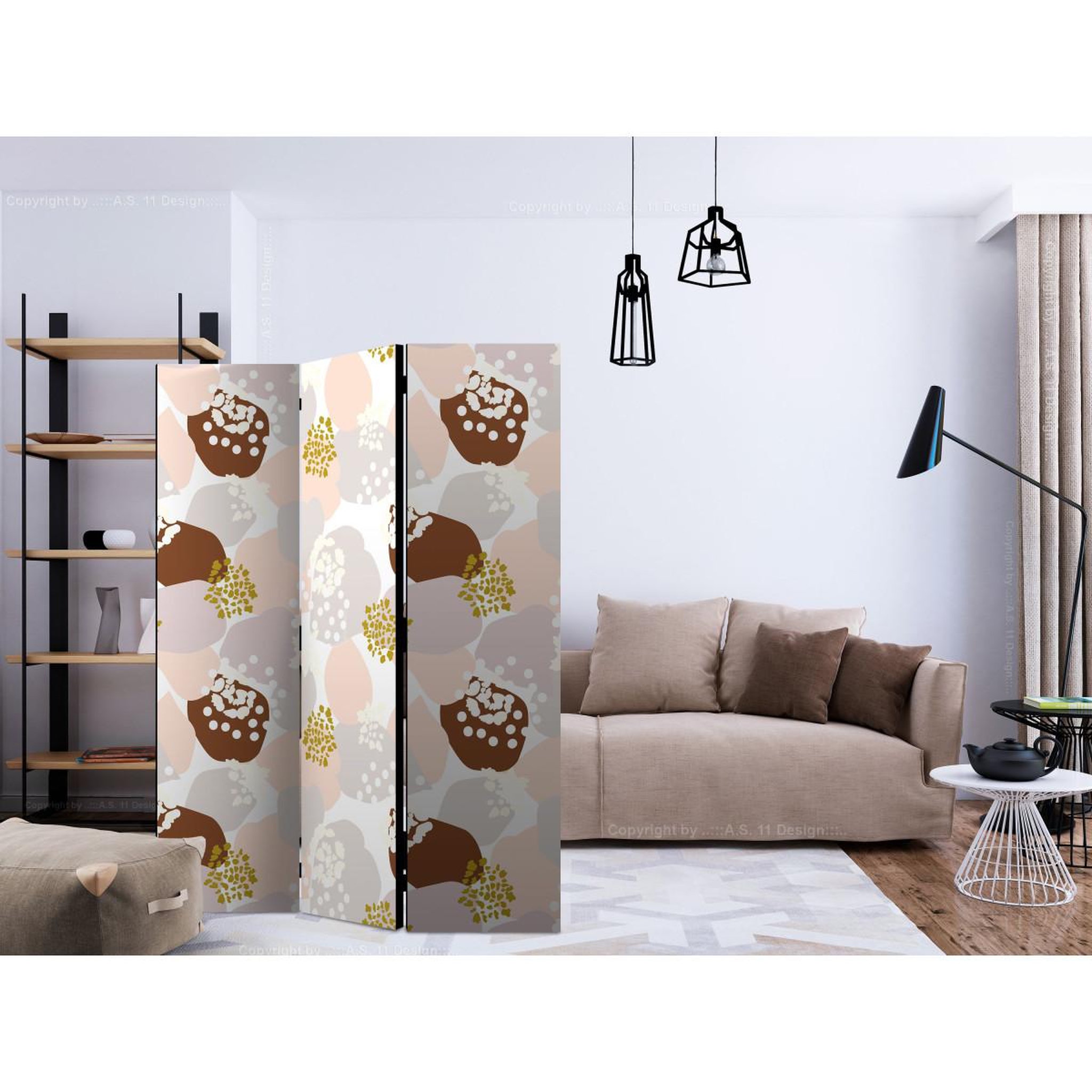 Voir la diapositive 2 : Paris Prix Paravent 3 volets  stains  135x172cm