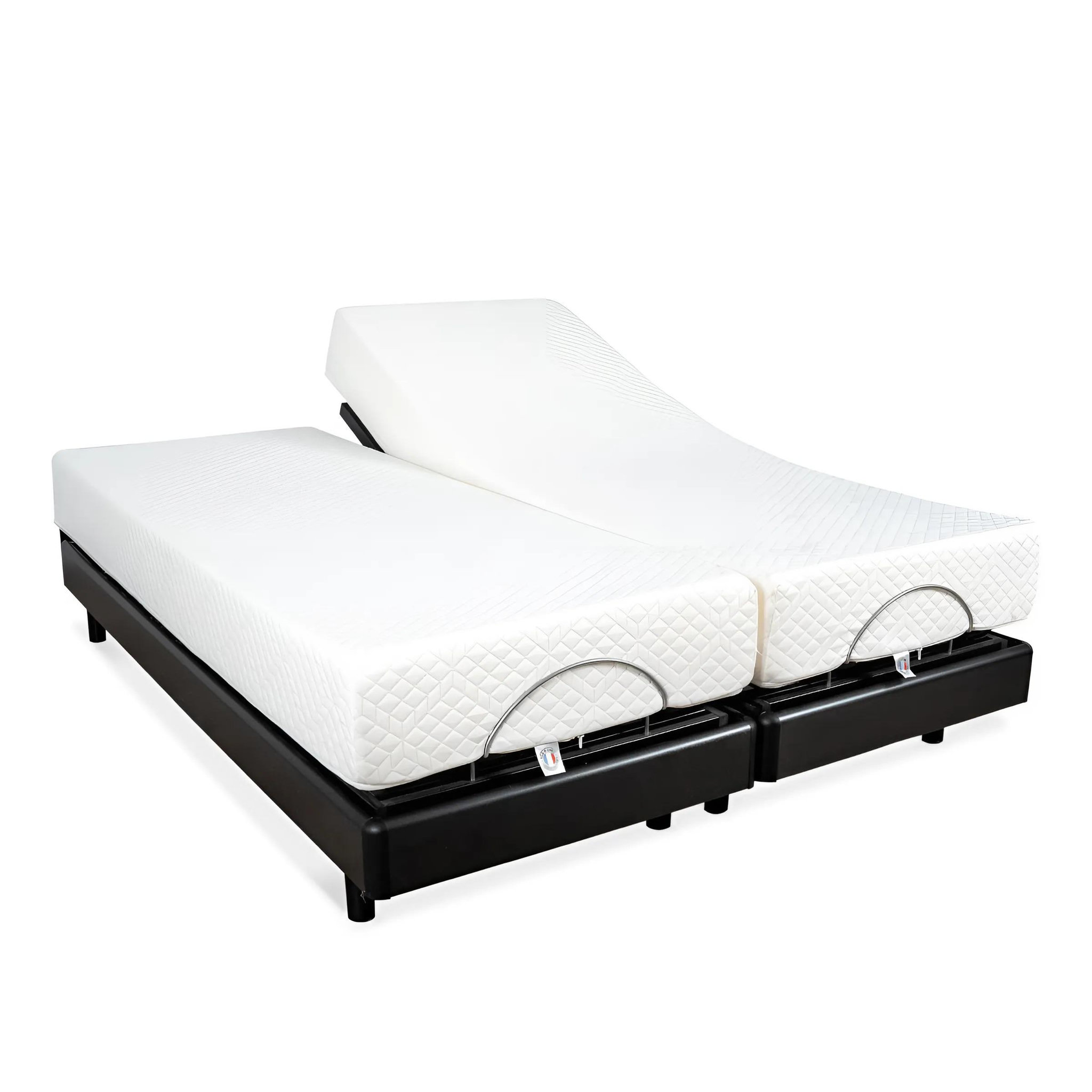 Voir la diapositive 4 : BELLECOUR Bellecour literie | ensemble duo superflex | sommiers électriques + matelas mémoire de forme