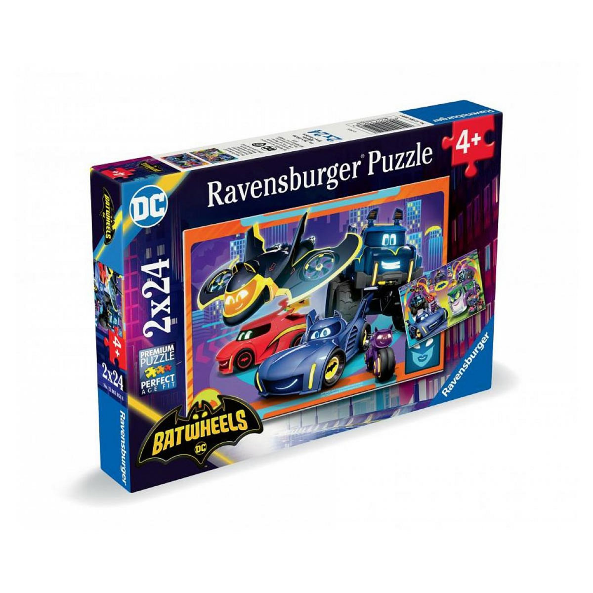 RAVENSBURGER Puzzles 2x24 p - pret pour l'action / batwheels