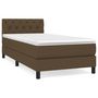 Voir la diapositive 2 : VIDAXL Sommier a lattes de lit avec matelas Marron fonce 80x200 cm
