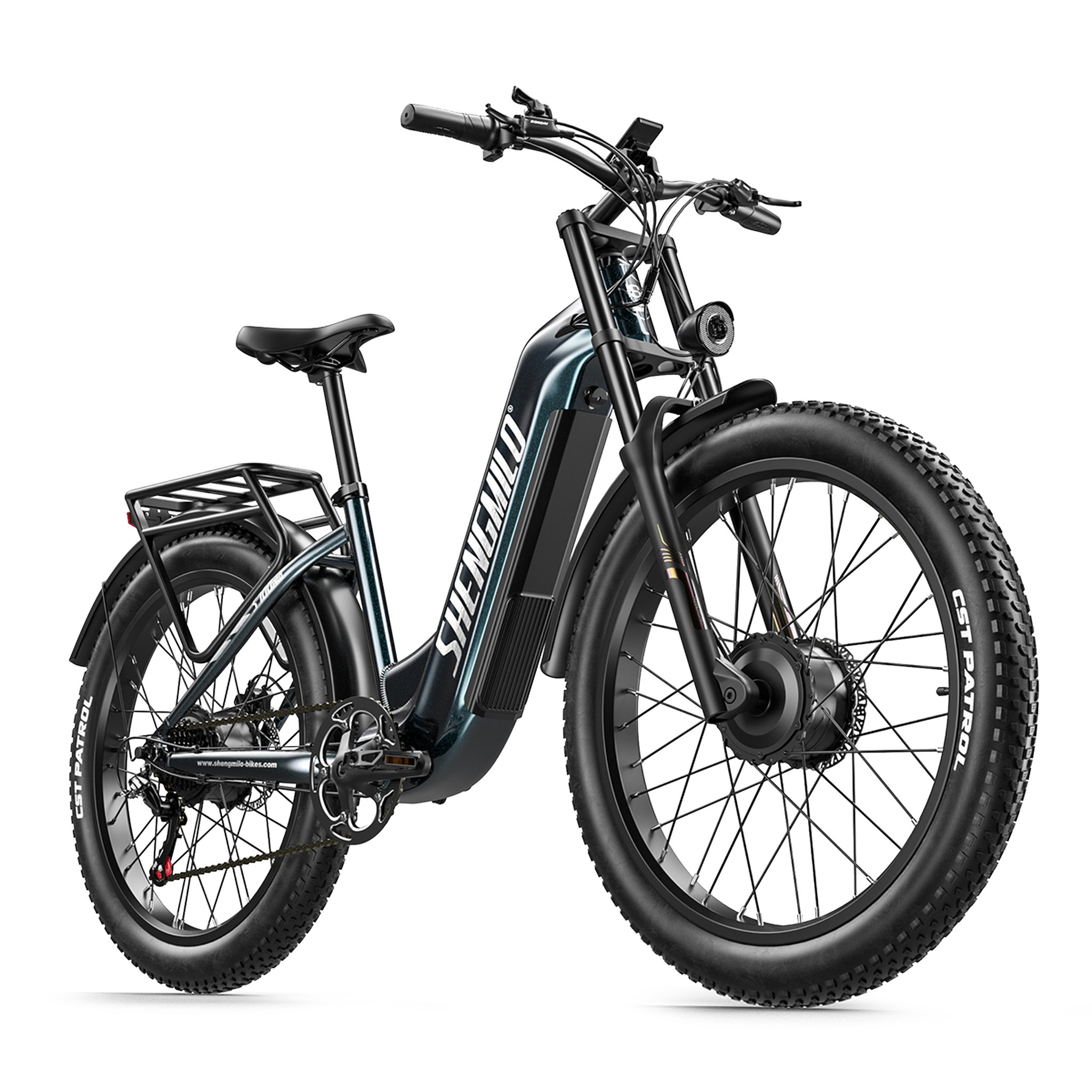 Voir la diapositive 3 : SHENGMILO Vélo électrique tout-terrain shengmilo s700 pro, batterie amovible 48 v 25 ah, vert