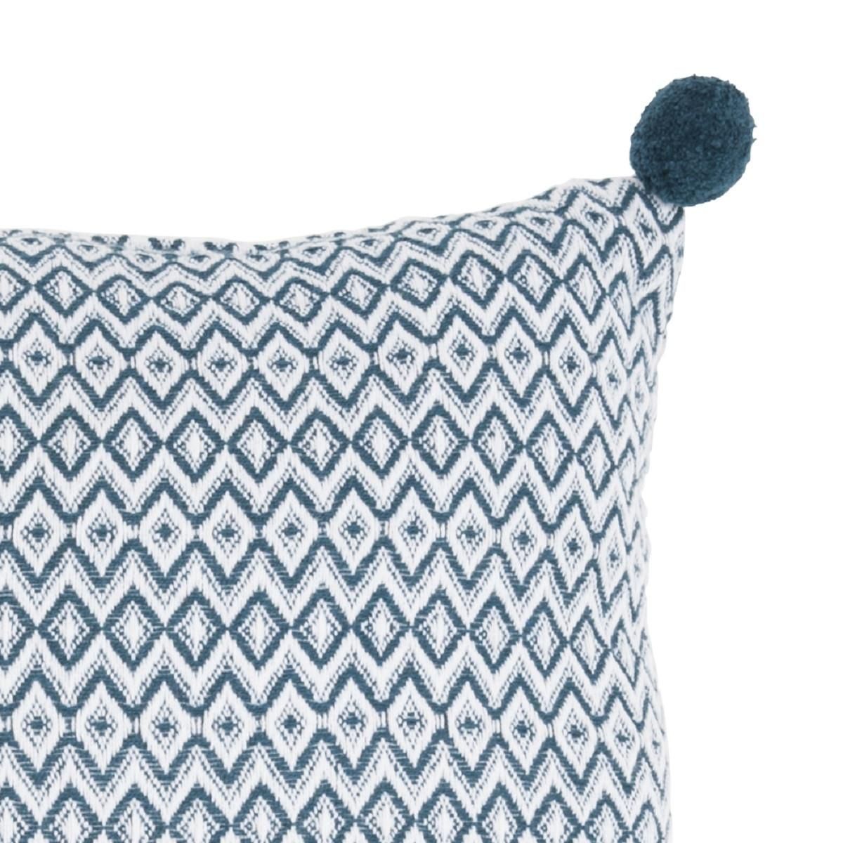 FUTURE HOME Coussin à pompons en polycoton 40x40cm HOLI