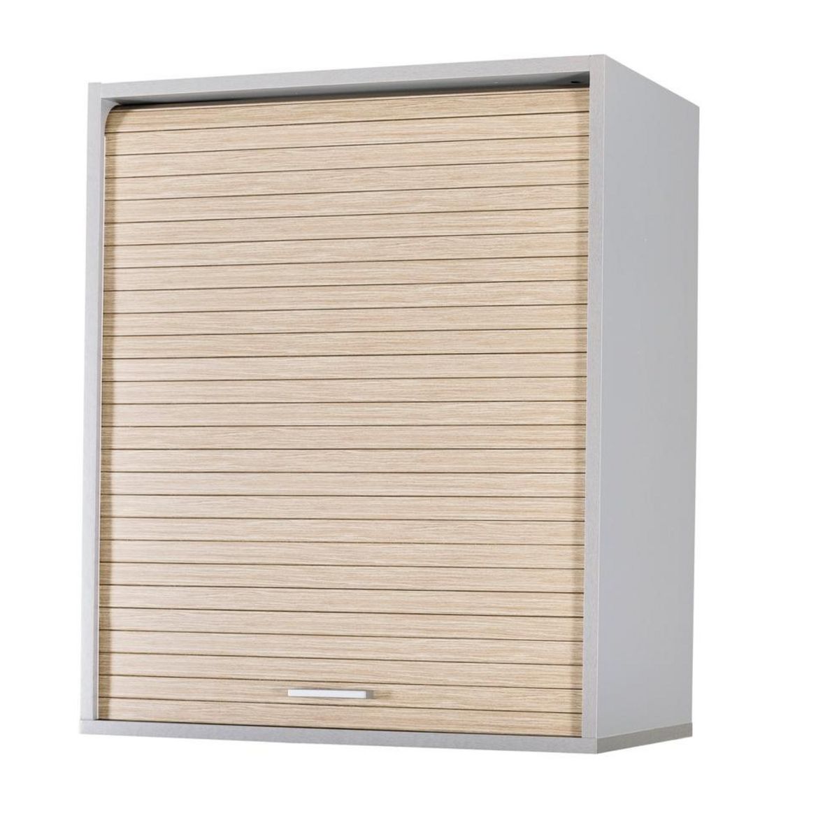 Rangement de cuisine à rideau coloris aluminium L60 cm - COOKING