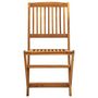 Voir la diapositive 3 : VIDAXL Chaises pliables d'exterieur lot de 4 Bois d'acacia solide