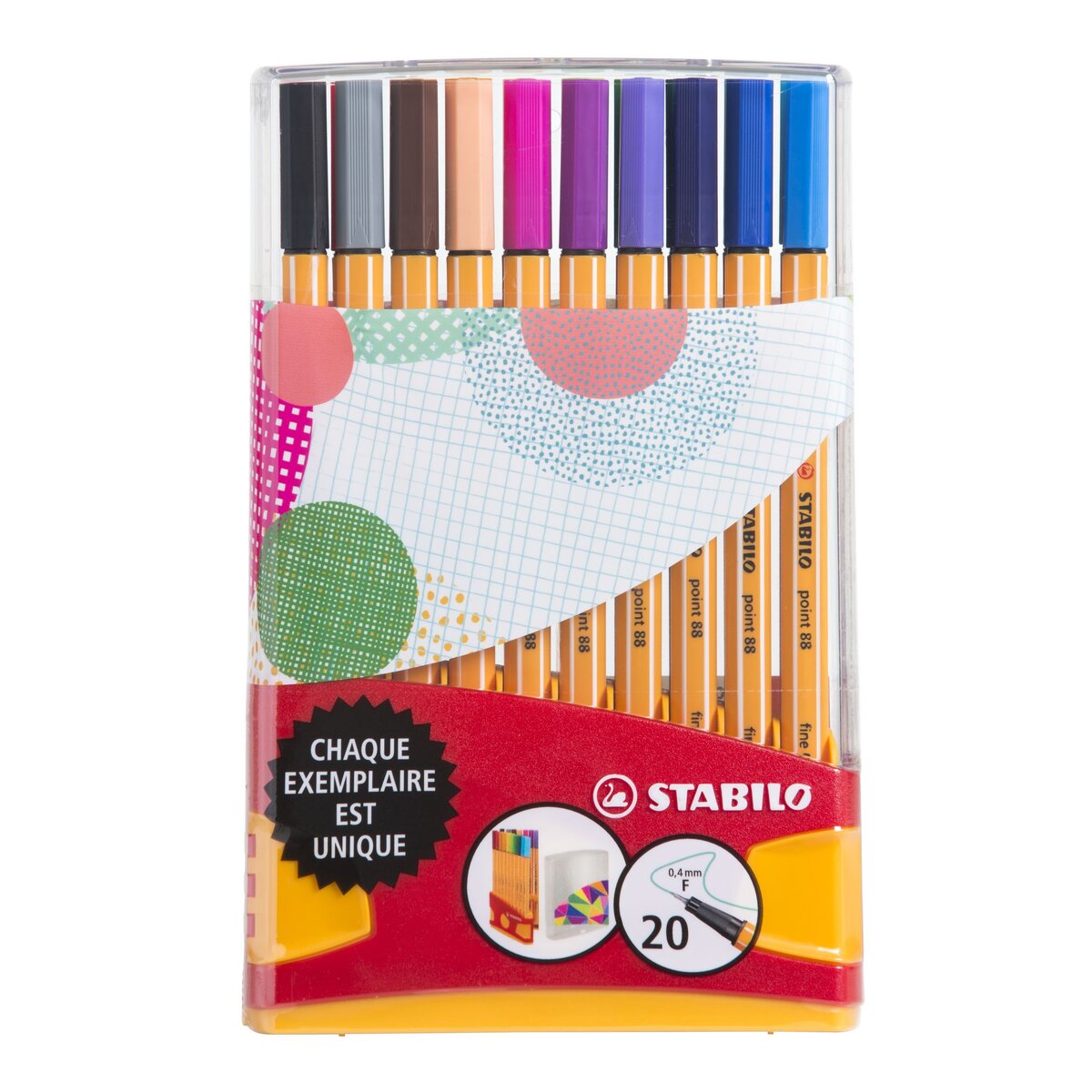 STABILO ColorParade 20 stylos-feutres STABILO point 88 Individual just like U