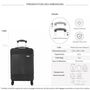 Voir la diapositive 2 : TRUCK Valise cabine passe-partout rigide 55cm