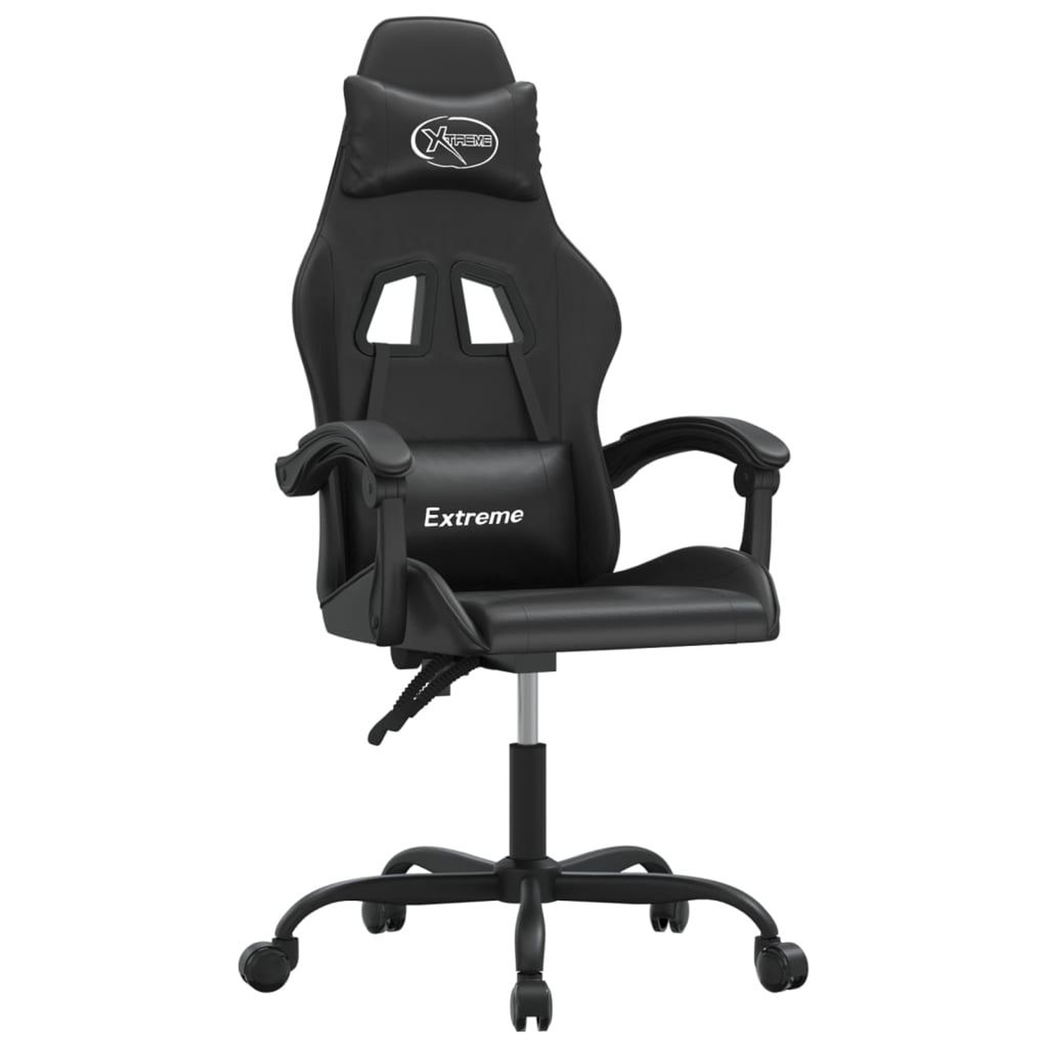 Voir la diapositive 2 : VIDAXL Chaise de jeu Noir Similicuir
