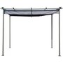 Voir la diapositive 4 : Habitat et Jardin Pergola en métal avec toit rétractable - 3 x 4 m - Gris anthracite