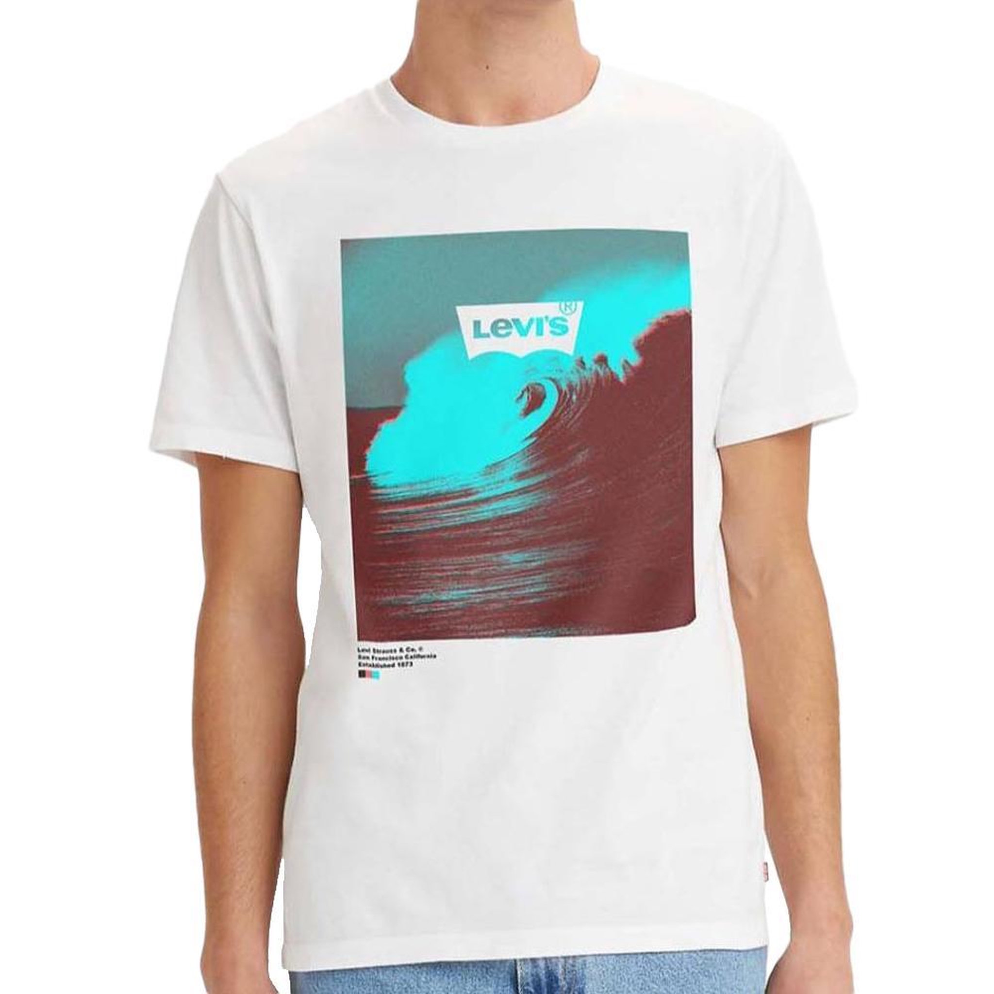 Levi's T-shirt Blanc Homme Levi's Tees. Coloris disponibles : Blanc