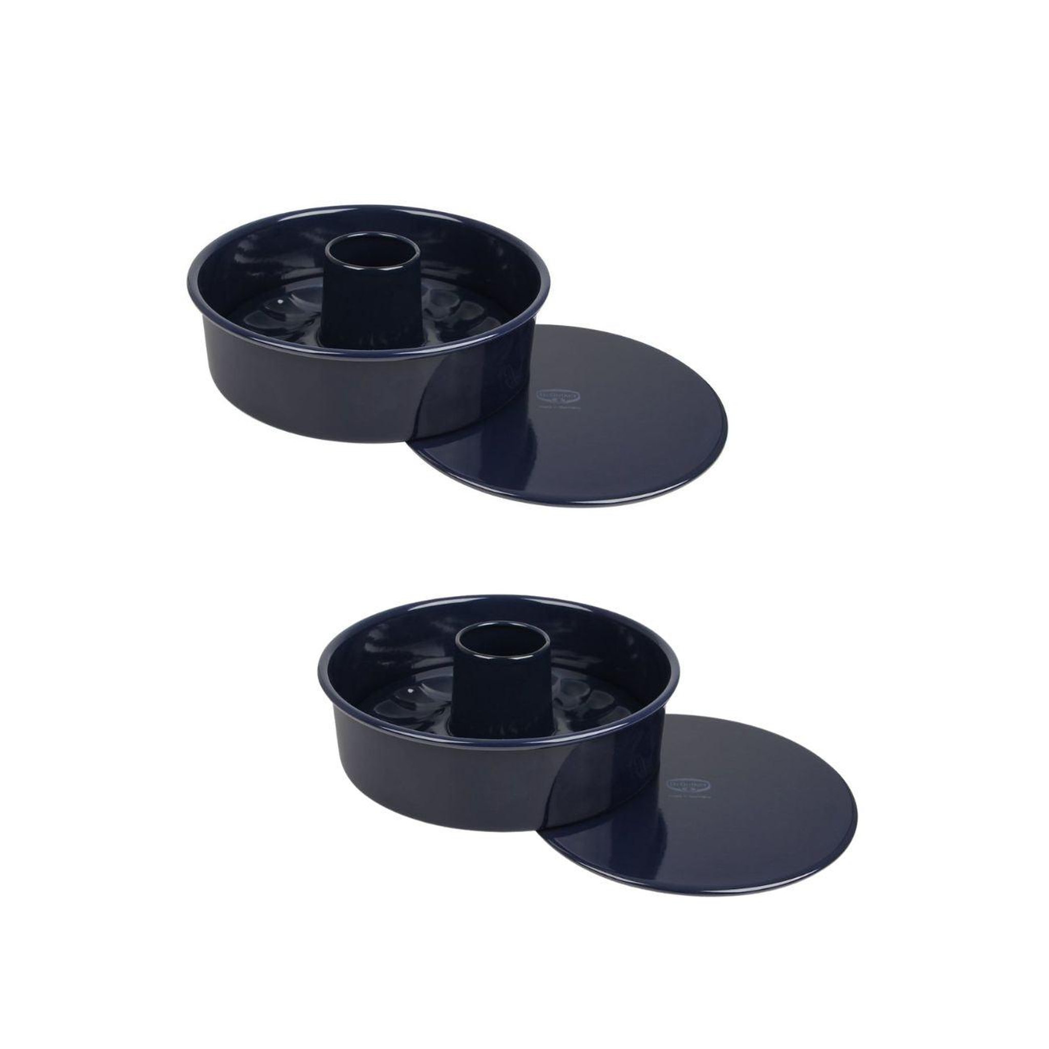 DR.OETKER Lot de 2 moules à manqué 26/26 cm en acier dr oetker back-liebe