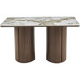 Voir la diapositive 4 : Habitat et Jardin Table à manger rectangulaire en céramique pendora  Milano  - 6 places - Marron