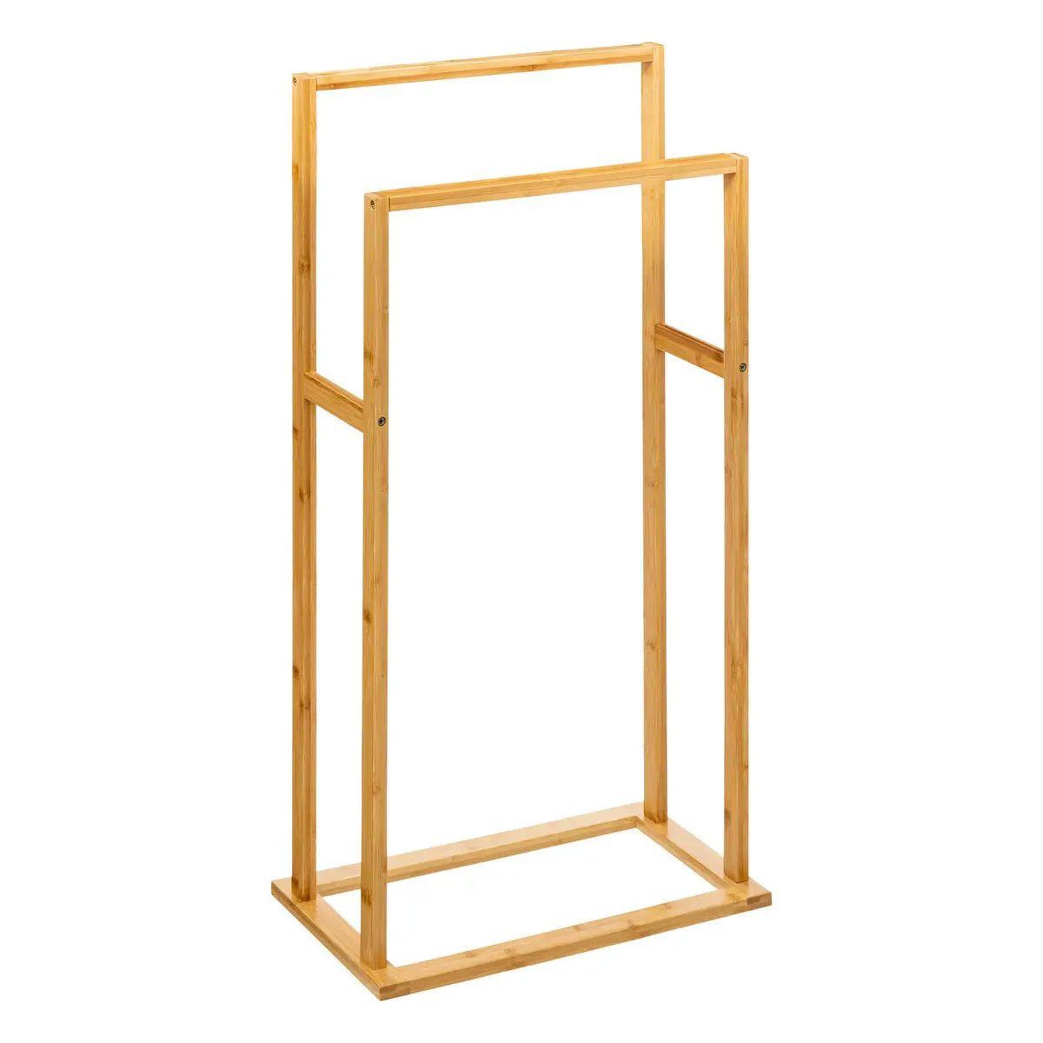 FIVE Porte-serviettes 2 barres  bambou  81cm naturel