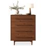 Voir la diapositive 1 : IDIMEX Commode TECCA L 80 cm 4 tiroirs en bois massif