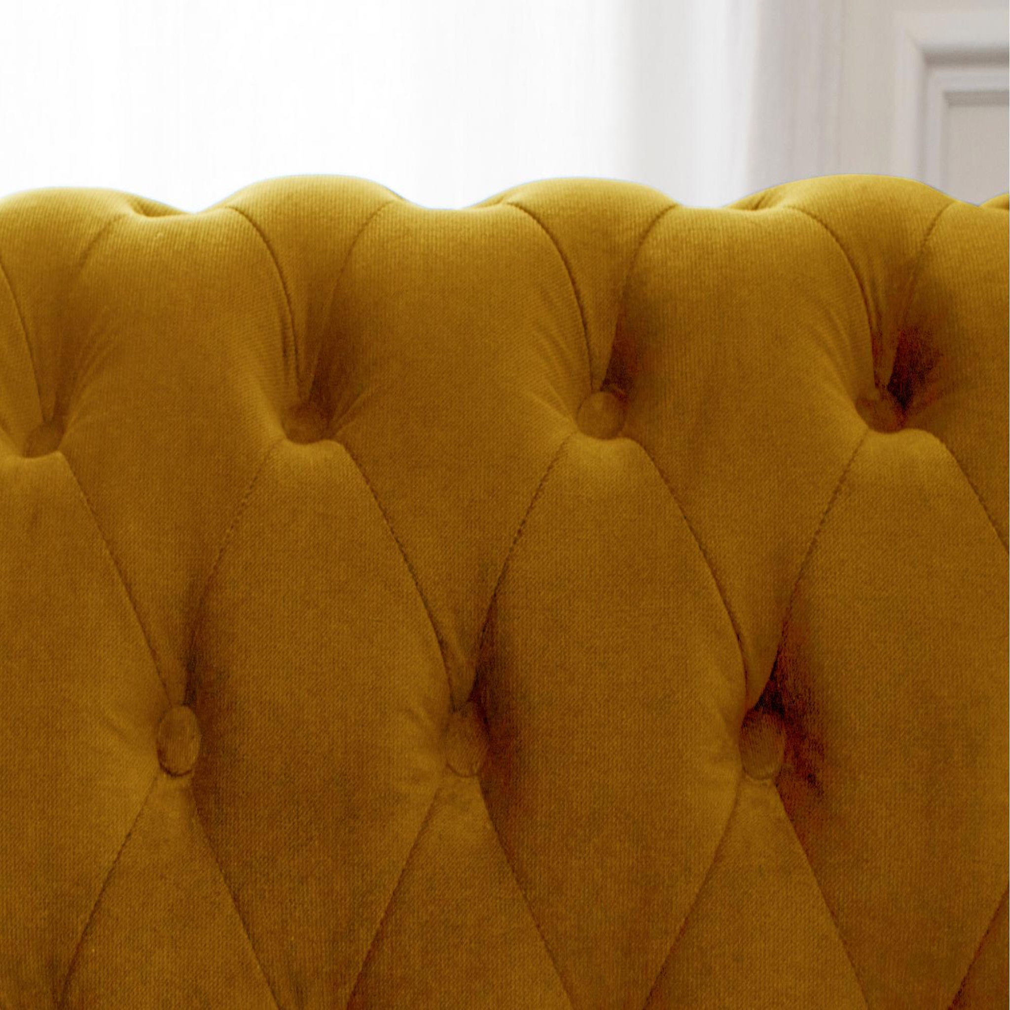 Voir la diapositive 4 : LISA DESIGN William - canapé chesterfield - 3 places - en velours