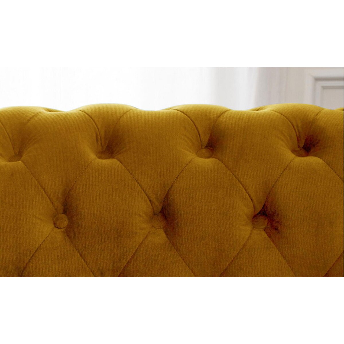 LISA DESIGN William - canapé chesterfield - 3 places - en velours