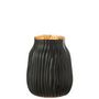 Voir la diapositive 2 : Paris Prix Vase à Rainures en Verre  Louis  20cm Noir