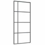 Voir la diapositive 5 : VIDAXL Porte coulissante kit de quincaillerie noir 90x205 cm verre ESG