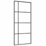 Voir la diapositive 5 : VIDAXL Porte coulissante kit de quincaillerie noir 90x205 cm verre ESG
