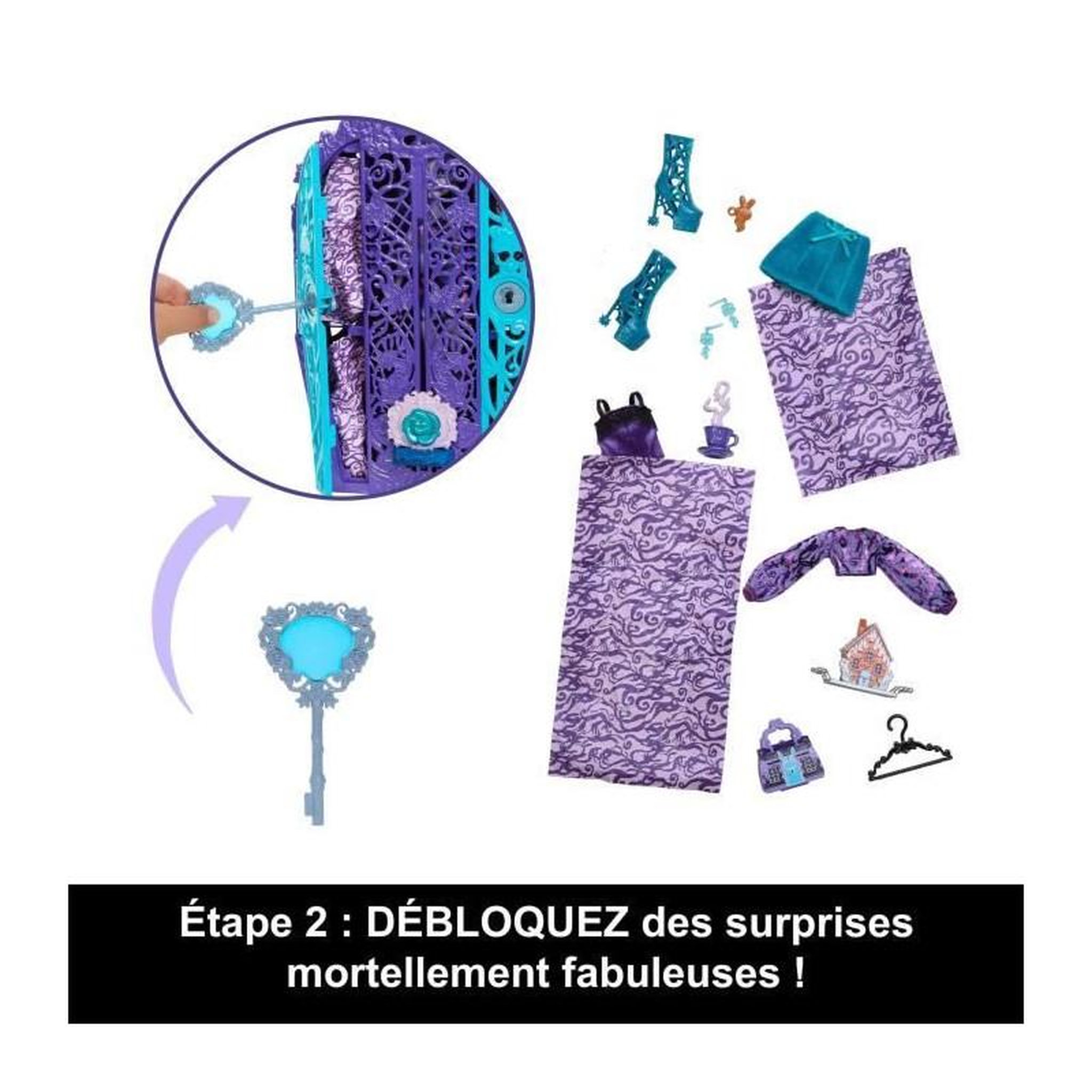 Voir la diapositive 5 : MONSTER HIGH MONSTER HIGH Coffret Monstrueux Secrets énigmes du jardin Twyla - Monster High - HYT74