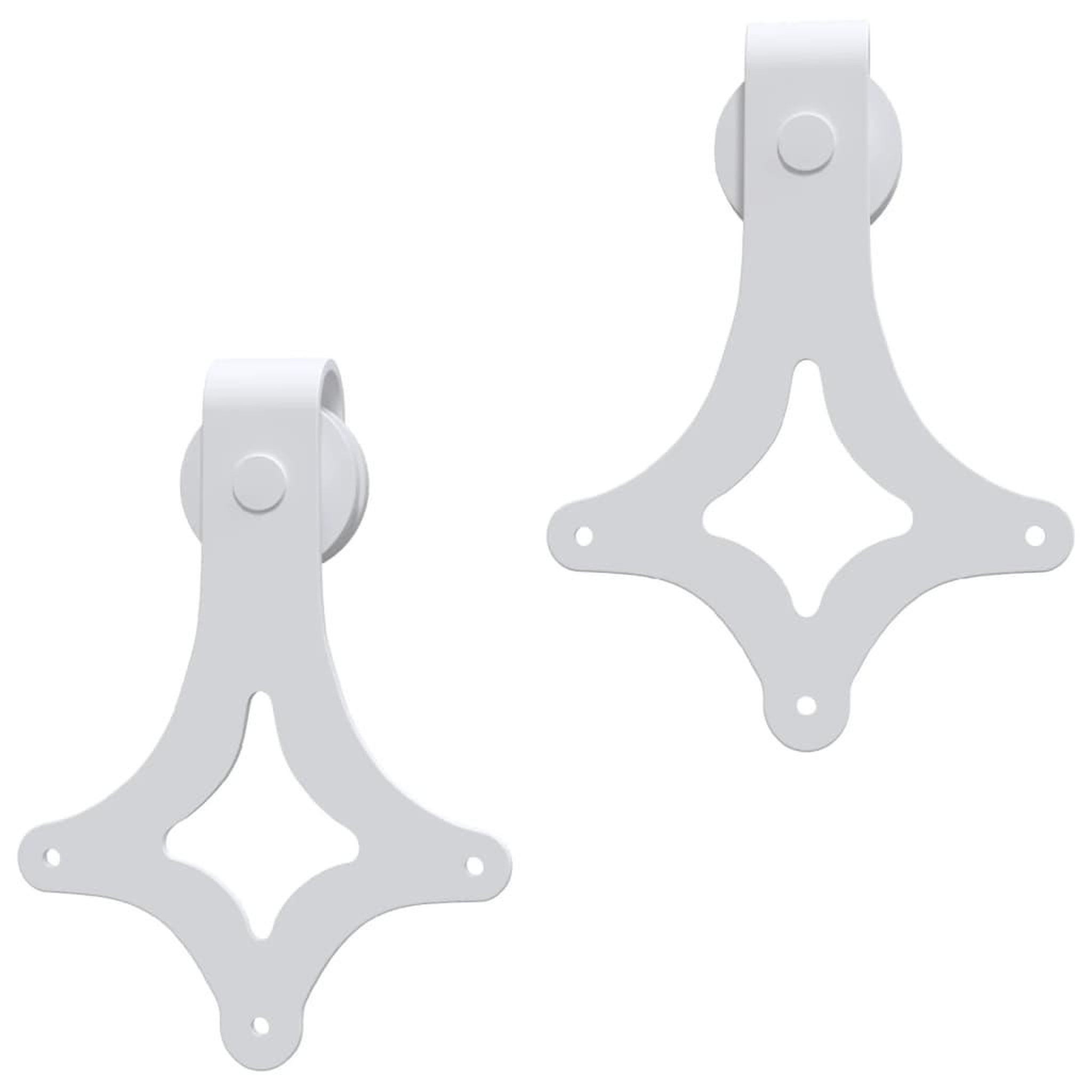Voir la diapositive 5 : VIDAXL Kit de quincaillerie de porte coulissante 200 cm Acier Blanc