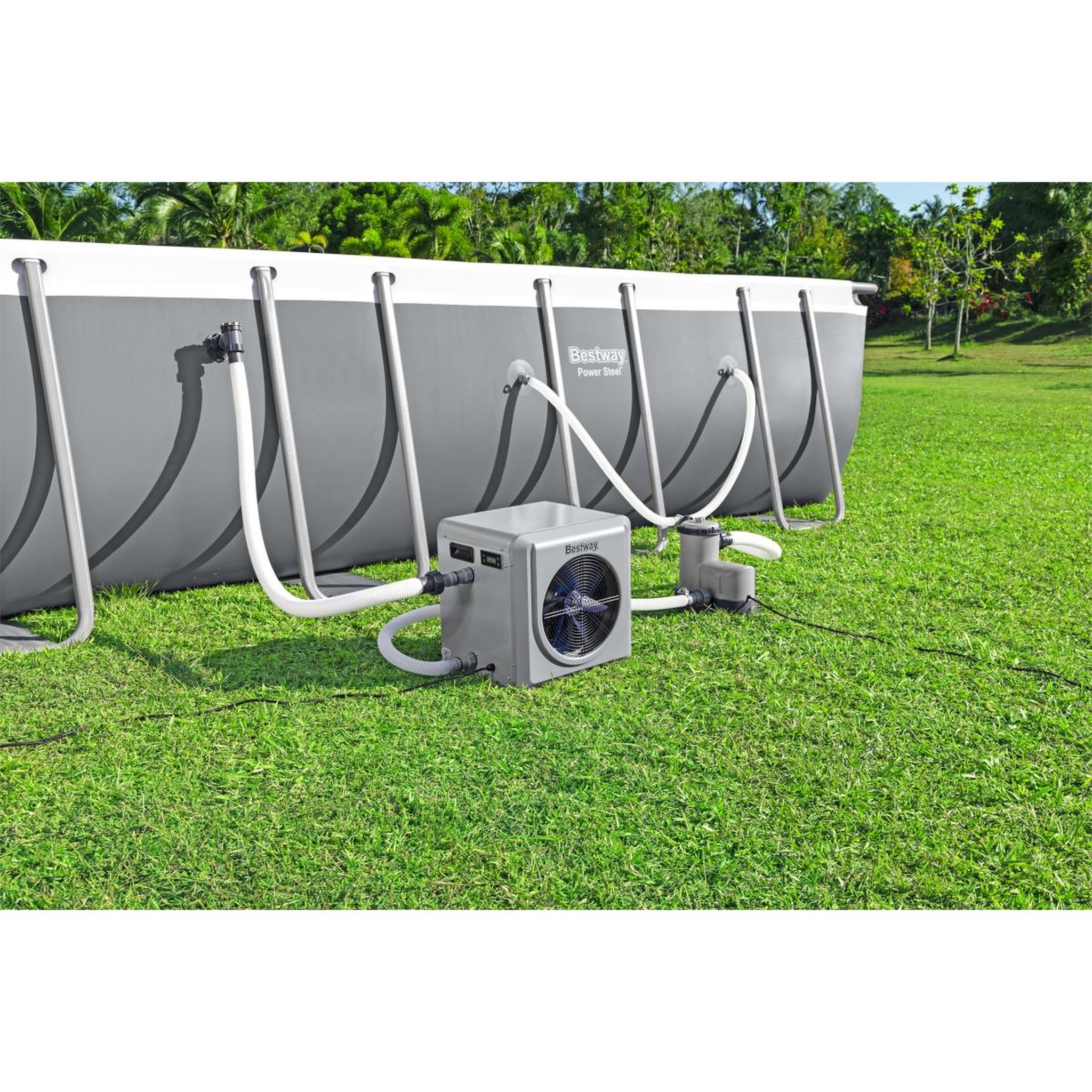 Voir la diapositive 2 : BESTWAY Réchauffeur de piscine hors sol 4 kw - 58748