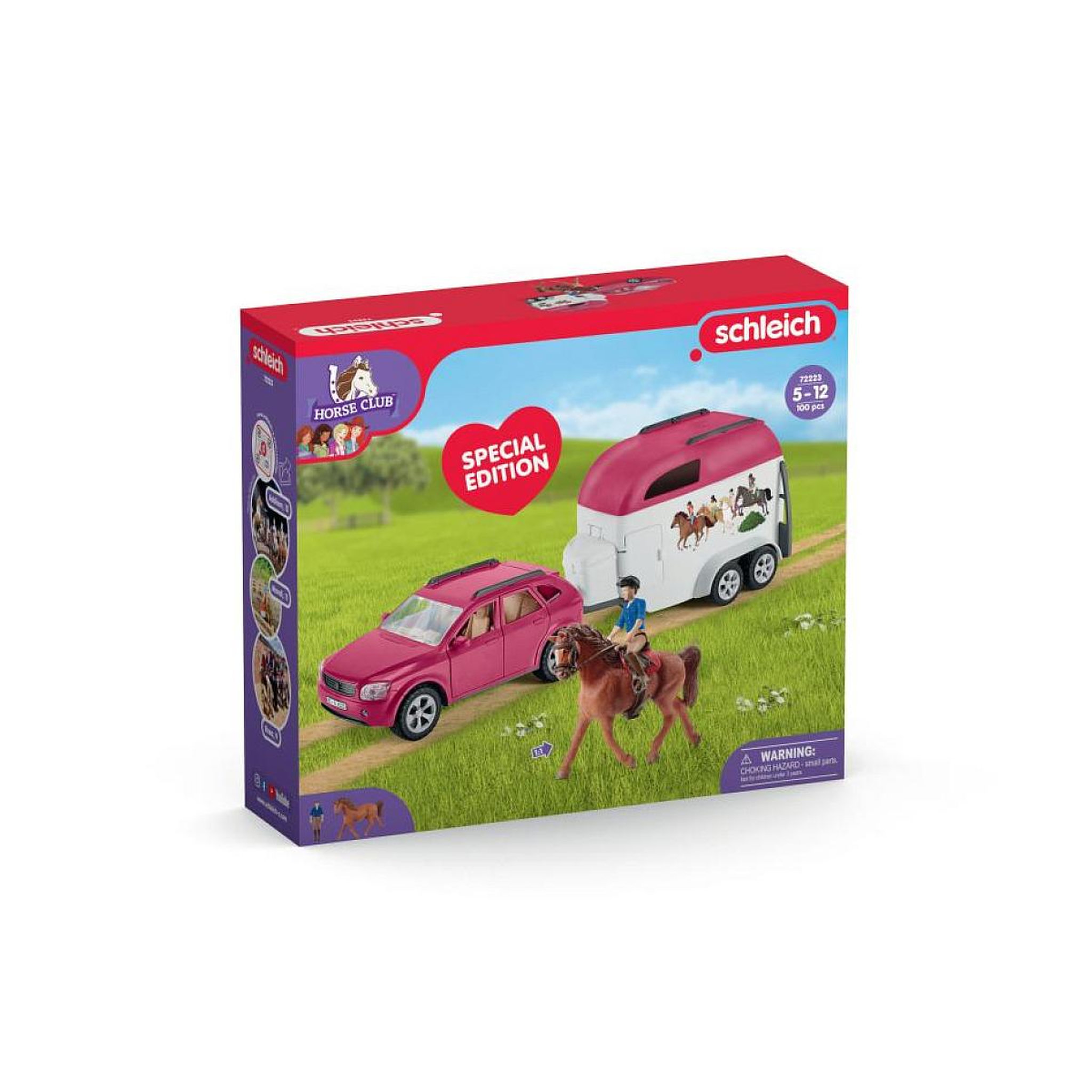 Schleich 72223 Voiture avec remorque pour chevaux