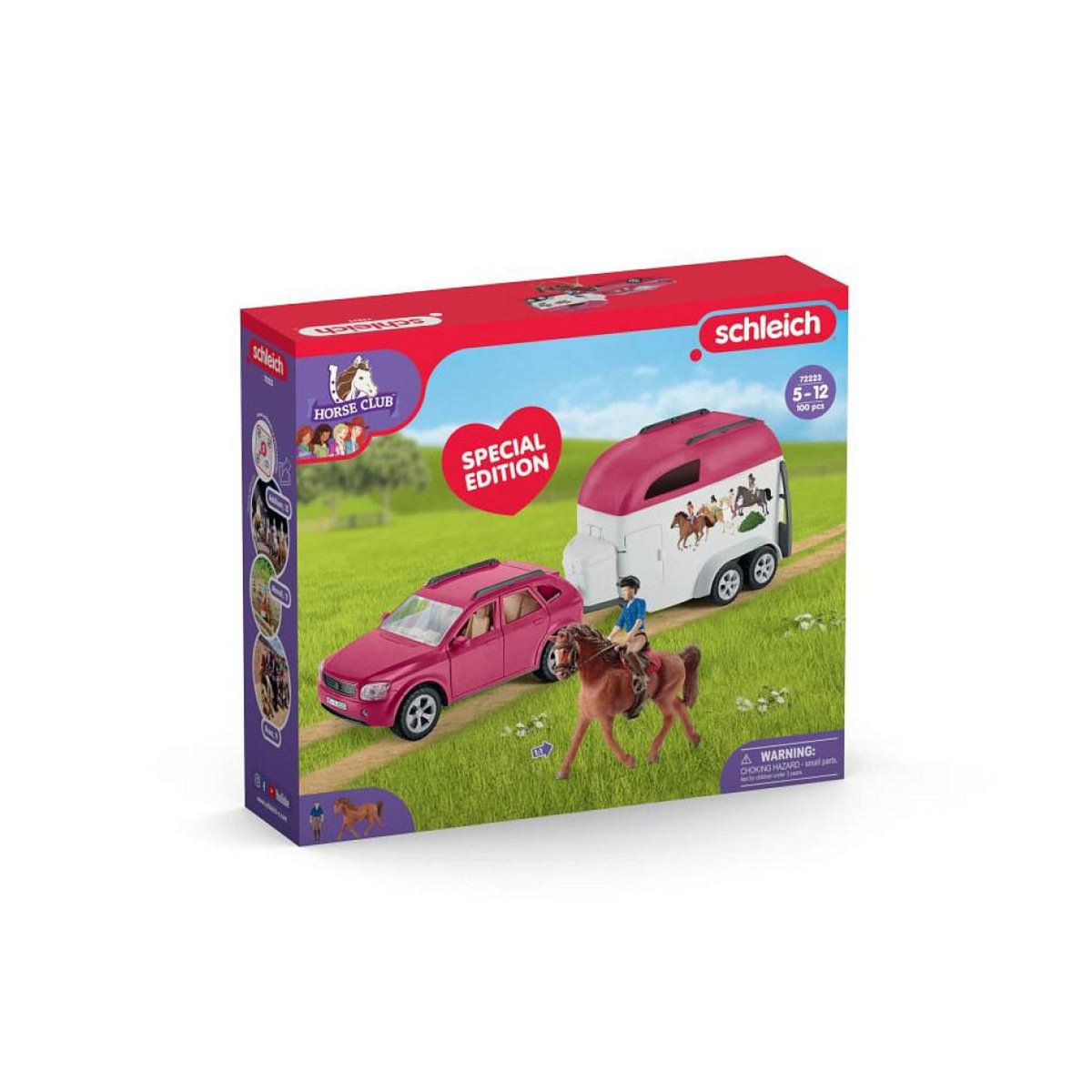 Schleich 72223 Voiture avec remorque pour chevaux