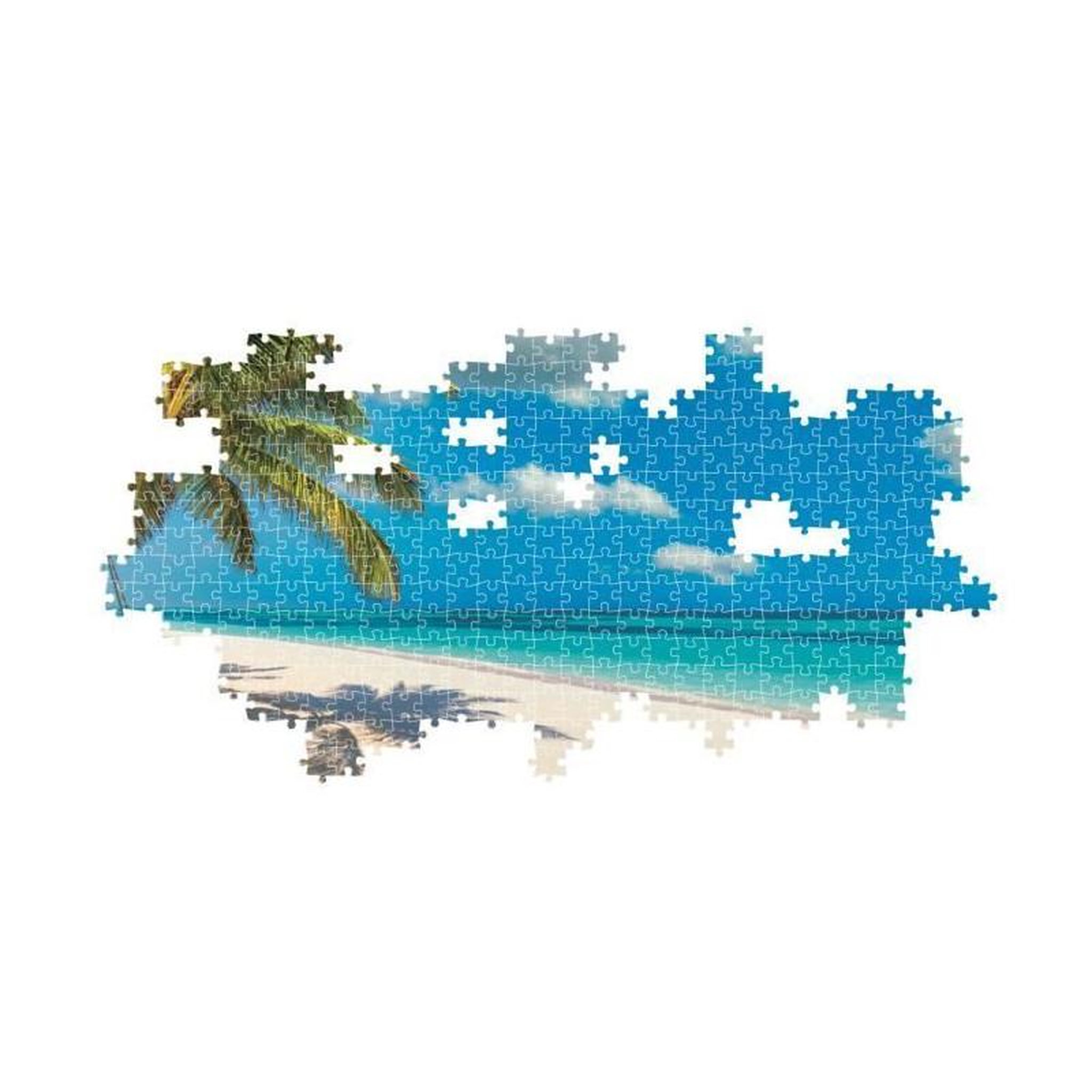 Voir la diapositive 3 : CLEMENTONI Puzzle 1000 pièces Swinging by the Ocean – Puzzle adulte panorama – Format compact – Clementoni
