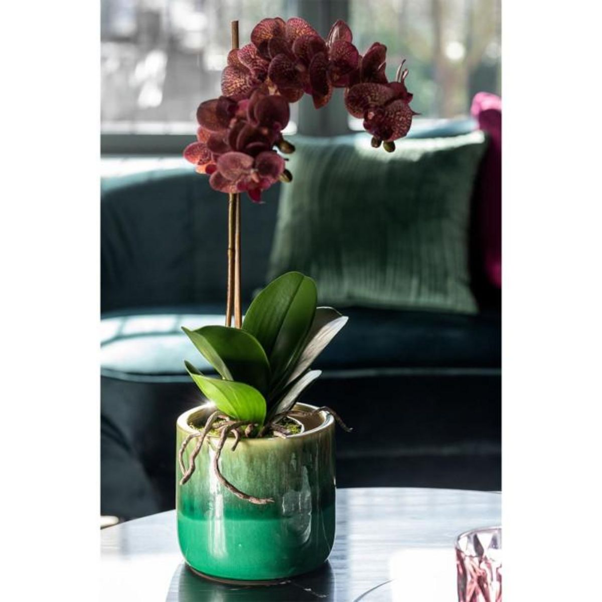Paris Prix Fleur Artificielle Déco Pot  Orchidée  50cm Rose