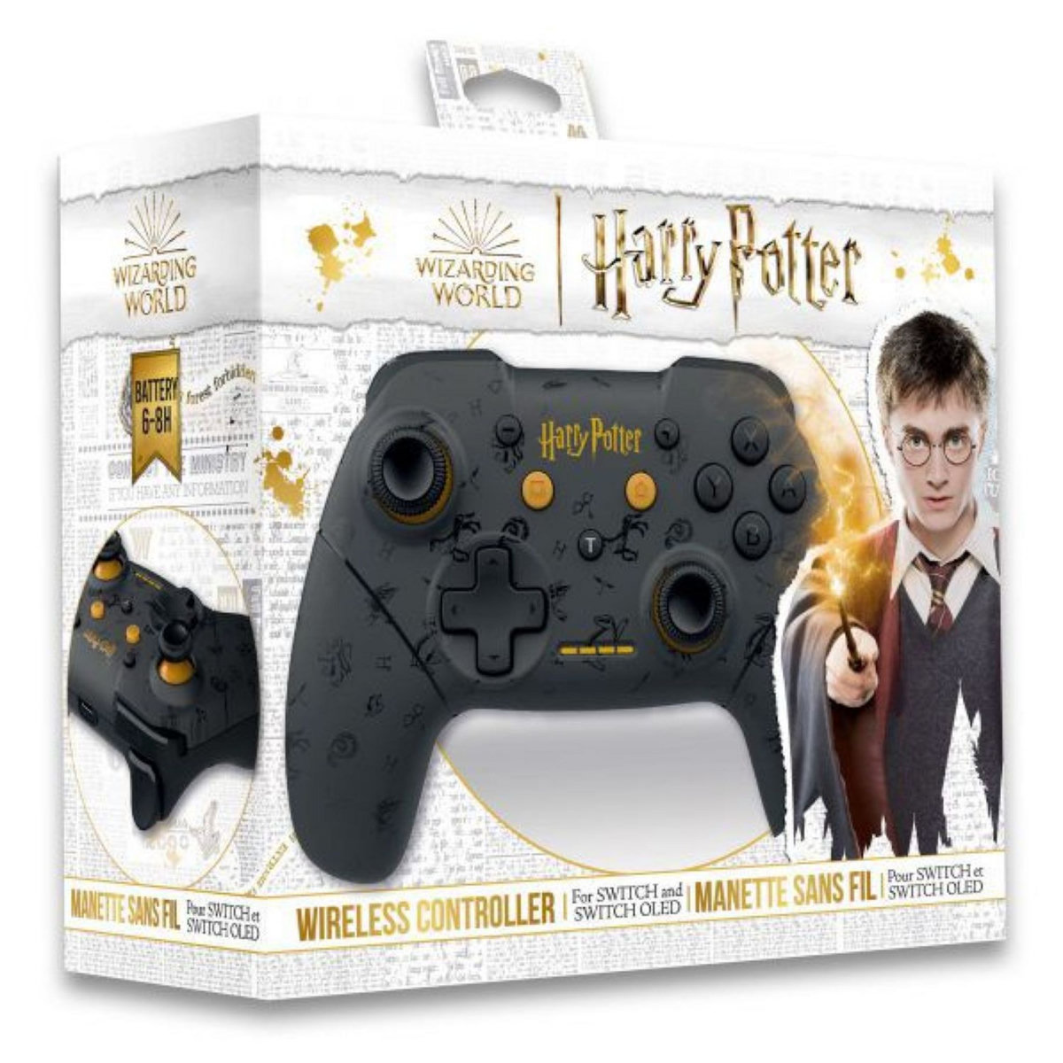Manette Sans Fil Switch Noir Harry Potter 